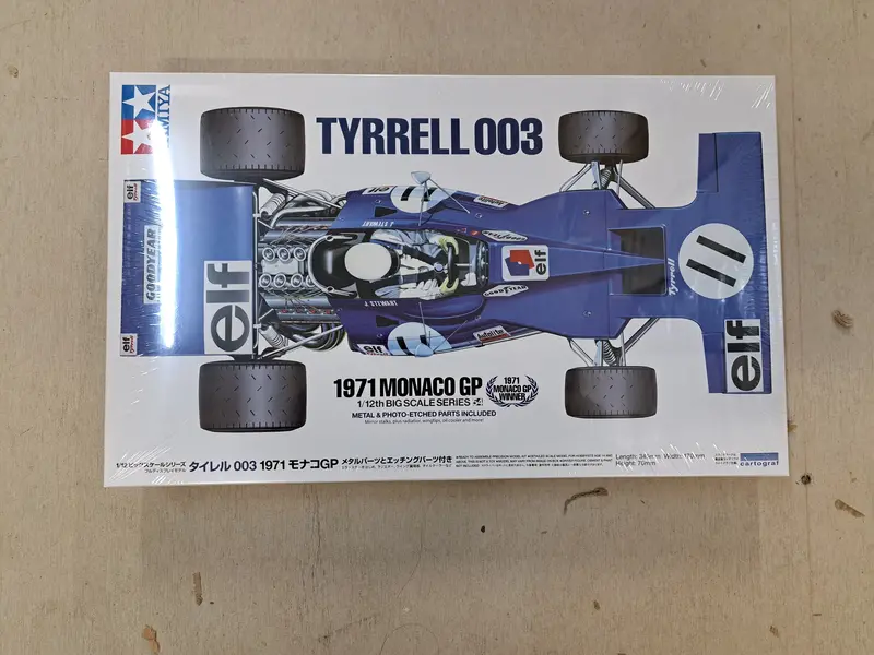 1/12 Tyrrell 003 1971 Monaco Gp Model Kit 1