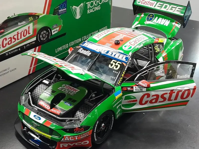 1/18 2022 #55 Randle Castrol Mustang Repco Supercars Championship Season 1