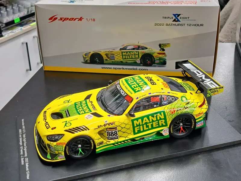 1/18 2022 #888 Mercedes-Amg Gt3 Bathurst 12-Hour Van Gisbergen/Feeney/Ibrahim 1