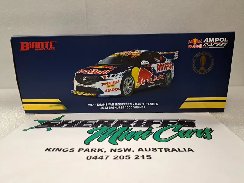 1/18 2022 #97 Bathurst Winner Biante Holden Zb Van Gisbergen/Tander Redbull 1