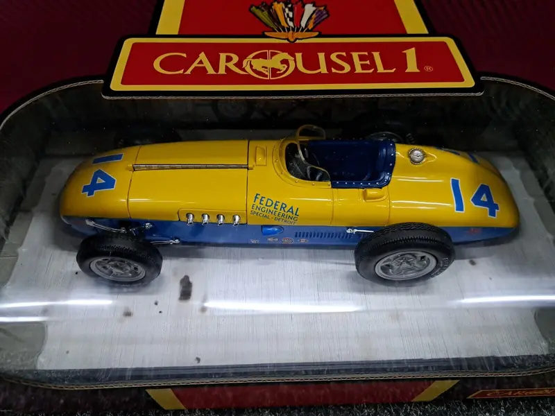 1/18 Carousel1 Kurtis Kraft Roadster 1956 Indianapolis 500 #14-Bob Veith/Federal 1