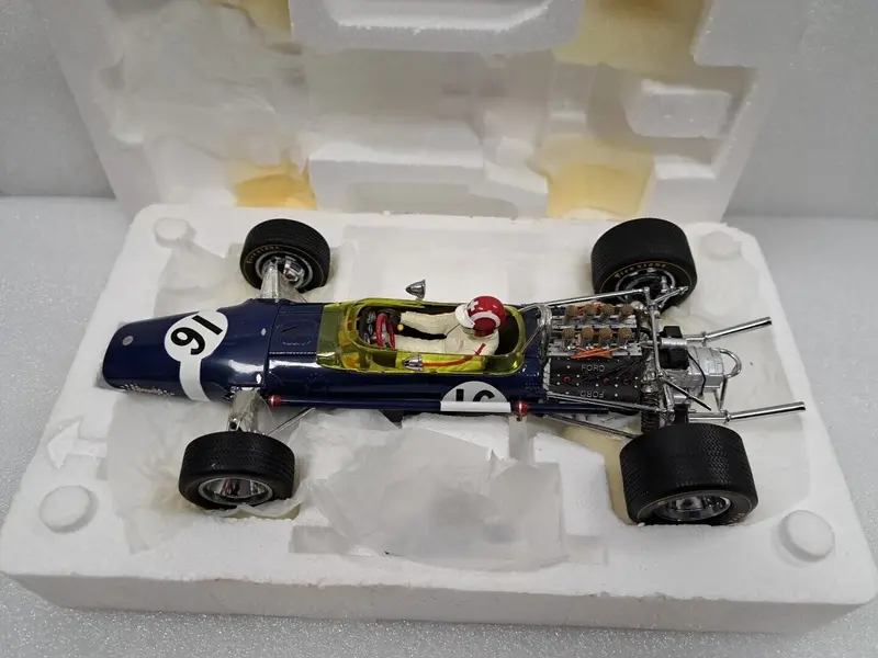 1/18 Exoto Scale 97004 Lotus Ford 49B Jo Siffert 1968 Spanish F1 Grand Prix #16 1