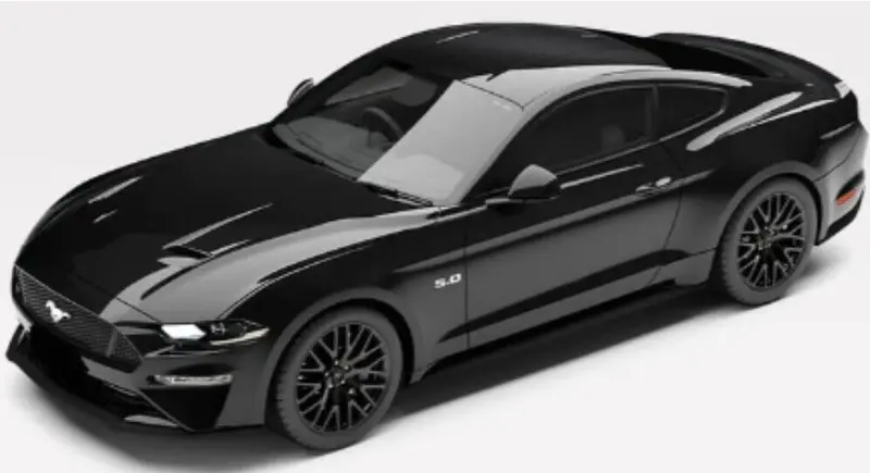 1/18 Ford Mustang Gt Fastback Shadow Black 1