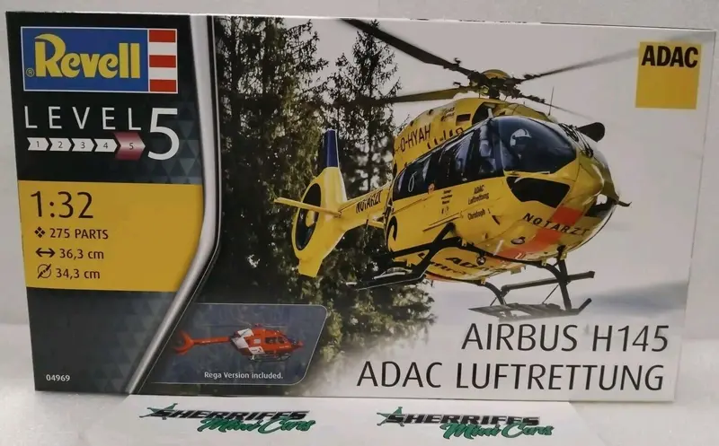 1/32 Revell Airbus H145 Adac Luftrettung Kit 1