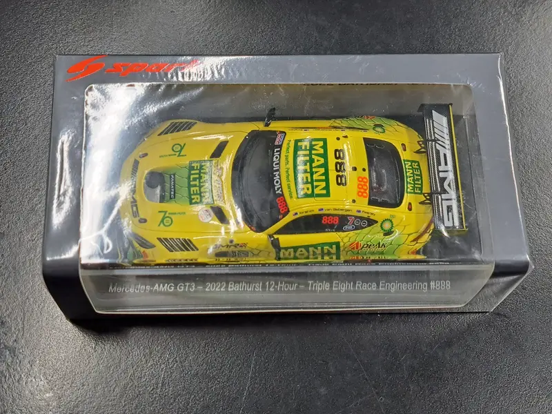1/43 2022 #888 Mercedes-Amg Gt3 Bathurst 12-Hour Van Gisbergen/Feeney/Ibrahim 1