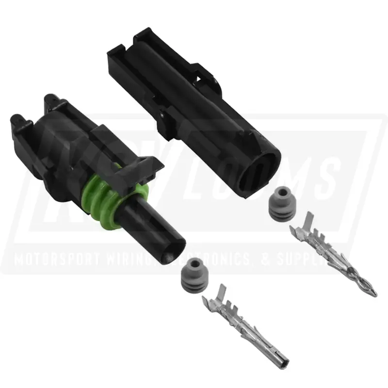 1-Way Connector Kit, Aptiv (Delphi) Weather-Pack (16-14 Awg) 1