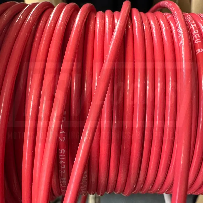 12 Awg Red Tefzel Wire M22759/32-12-2 (Cut Length) 1