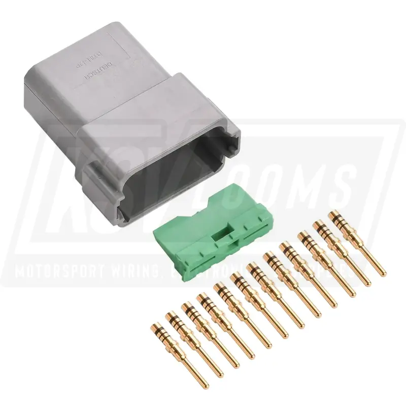 12-Way Deutsch Dt04-12Pa Receptacle Connector Kit (Gold Pins, 20-16 Awg) 1