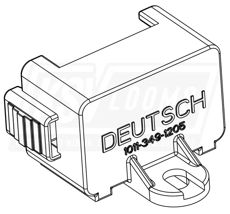 12-Way Dust Cap, Deutsch 1011-349-1205 For Dt Plug Dt06-12S Housings 1