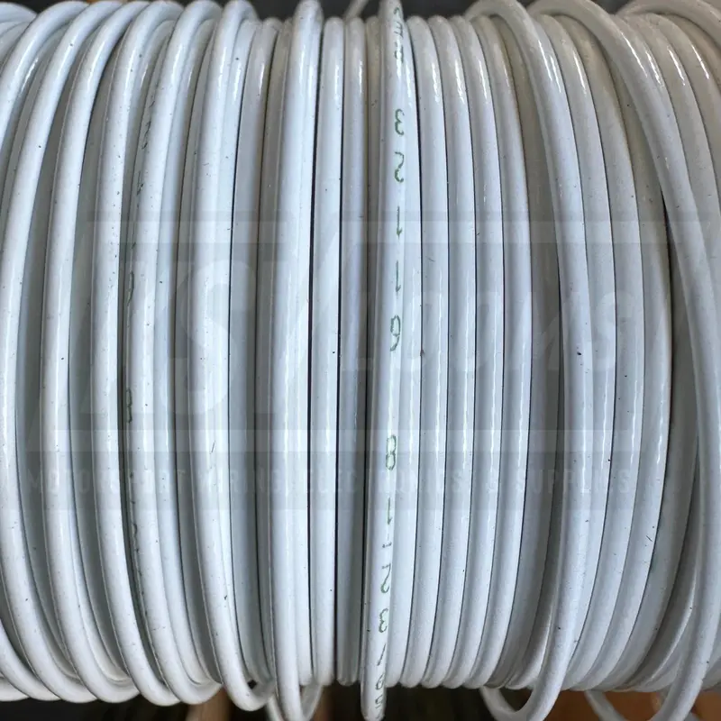 18 Awg White Tefzel Wire M22759/32-18-9 (Cut Length) 1