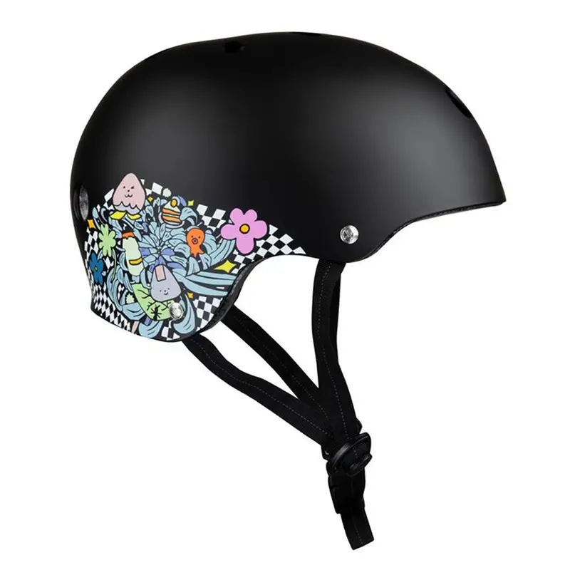 187 Killer Pads Certified Helmet - Lizzie Black/Floral 1