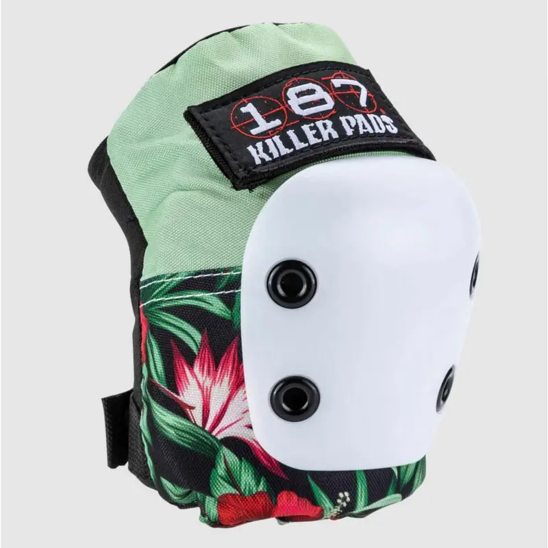 187 Killer Pads Jr. Six Pack Set - Hibiscus - Pink/ Green/ Black 2