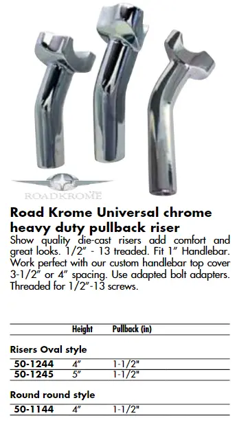 2 Extension Riser 6 Round Style 1