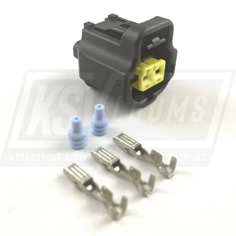 2-Way Connector Kit For Toyota Lexus Scion 90980-10736 Water Coolant Fluid Temperature Sensor (22-18 Awg) 1