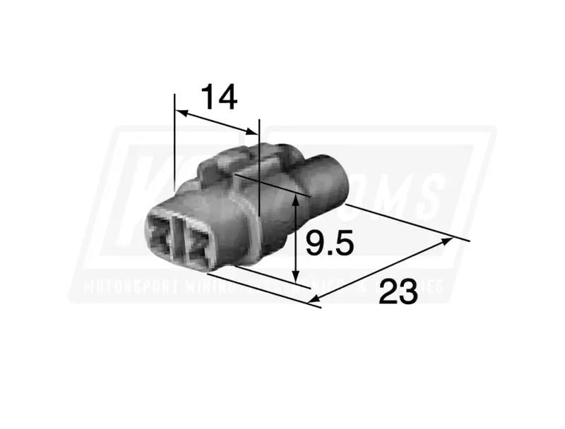 2-Way Connector Kit, Sumitomo 6180-2181 Mt Sealed Series (22-16 Awg) 1