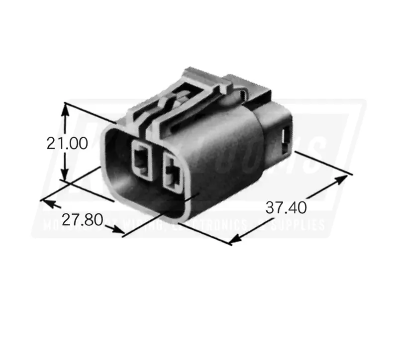 2-Way Connector Kit, Yazaki 7223-6224-40 58X Sealed Series (20-16 Awg) 1