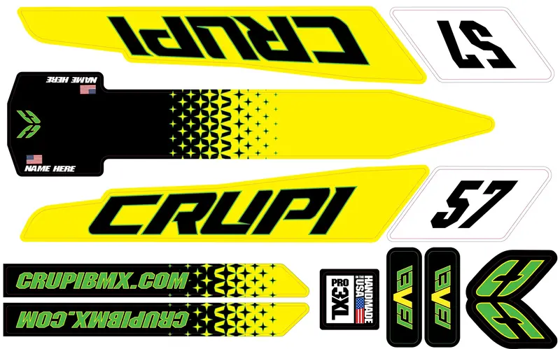 2020–2023 Crupi Level Frame Custom Decal Set