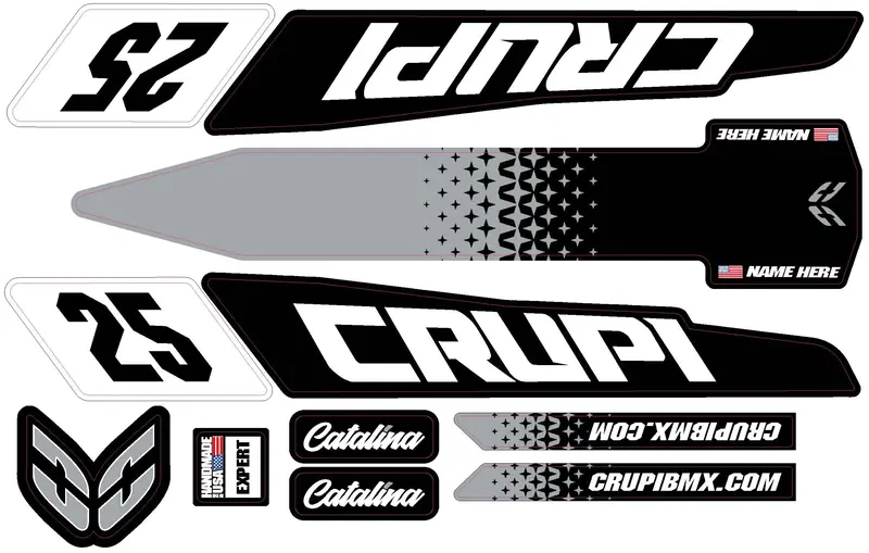 2020 - 2023 Custom Crupi Catalina Frame Decals 1