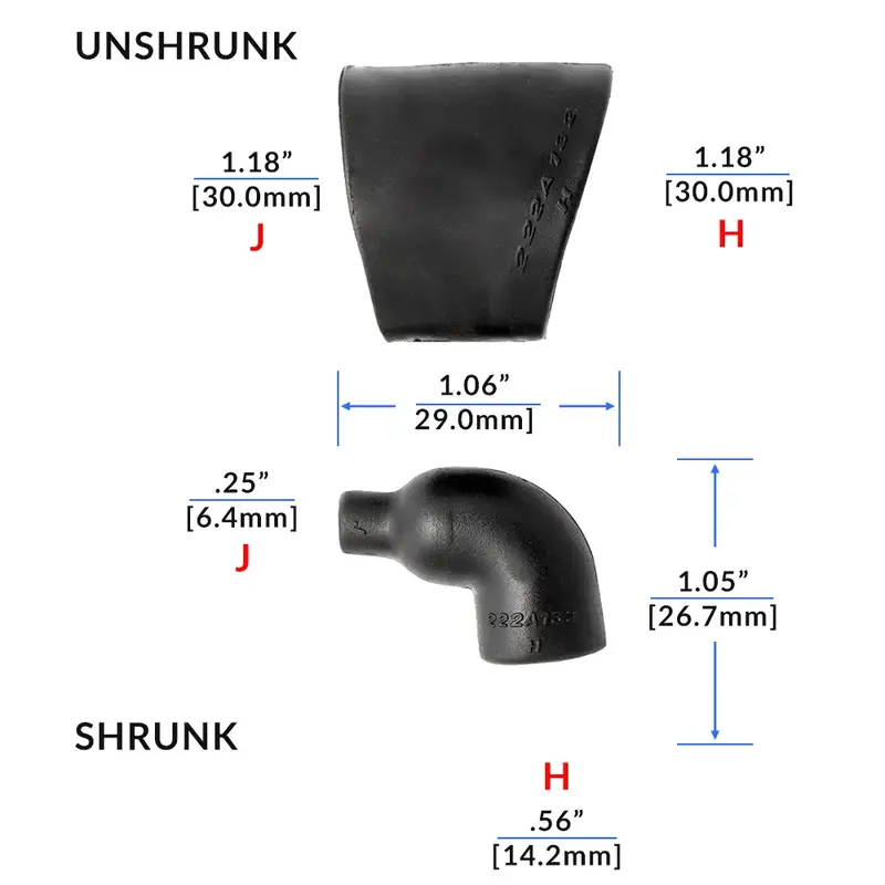 222A132-25-0 Raychem/Te Connectivity Shrink Boot 1