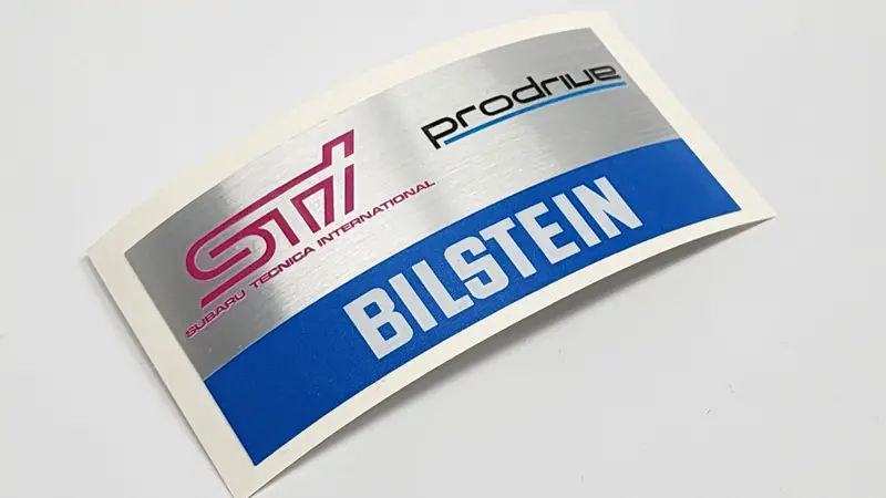 22B Sti Bilstein Prodrive Strut Stickers 1