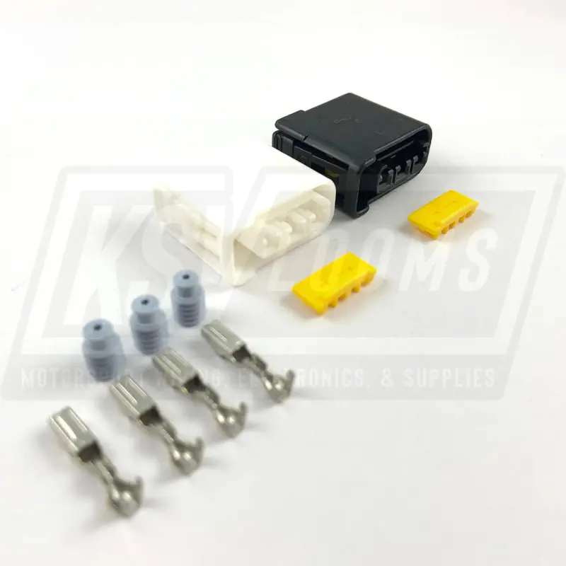 3-Way Black + White Connector Kit For Subaru Impreza Wrx Sti Ej20 Ej25 Ignition Coil (22-20 Awg) 1