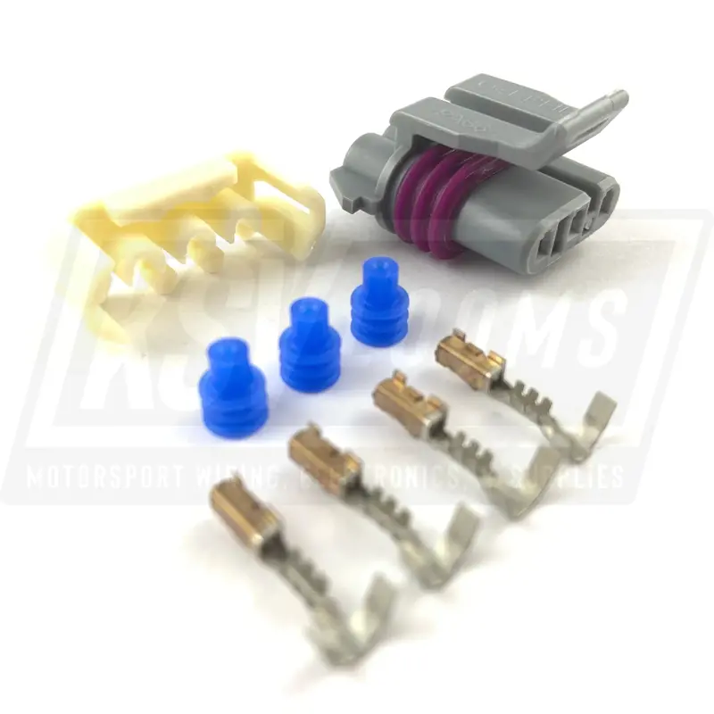 3-Way Connector Kit For Gm Ls2 Ls3 Ls7, Crank Position Sensor (22-20 Awg) 1