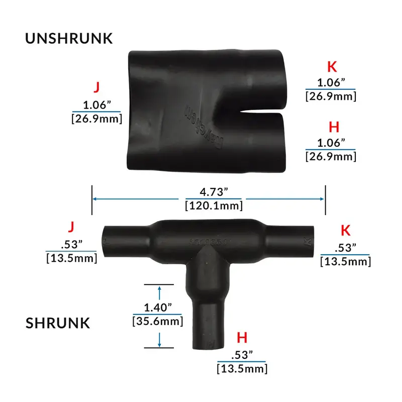301A034-25-0 Raychem/Te Connectivity Shrink Boot 1