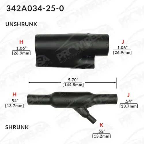 342A034-25-0 Raychem/Te Connectivity Shrink Boot 1