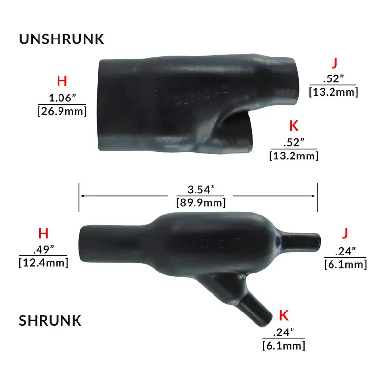 342A124-25-0 Raychem/Te Connectivity Shrink Boot 1