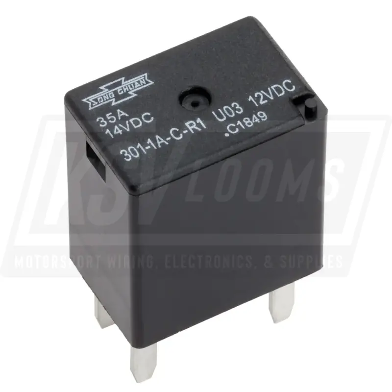 35 Amp Spst 12 Volt Relay Iso 280 Mini, Resistor 1
