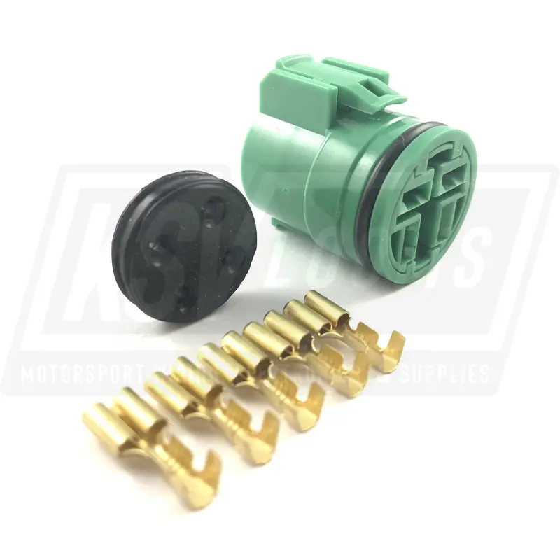 4-Way Connector Kit For Nippon Denso Round Alternator Regulator (20-14 Awg) 1