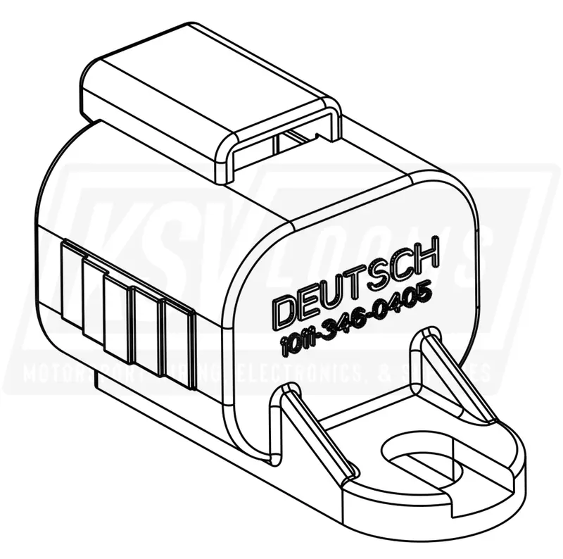 4-Way Dust Cap, Deutsch 1011-346-0405 For Dt Plug Dt06-4S Housings 1