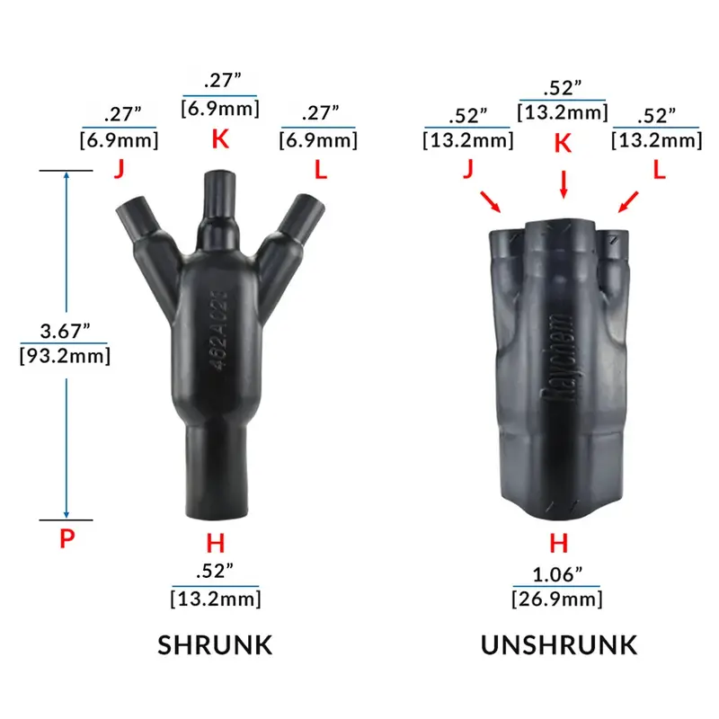 462A023-25-0 Raychem/Te Connectivity Shrink Boot 1