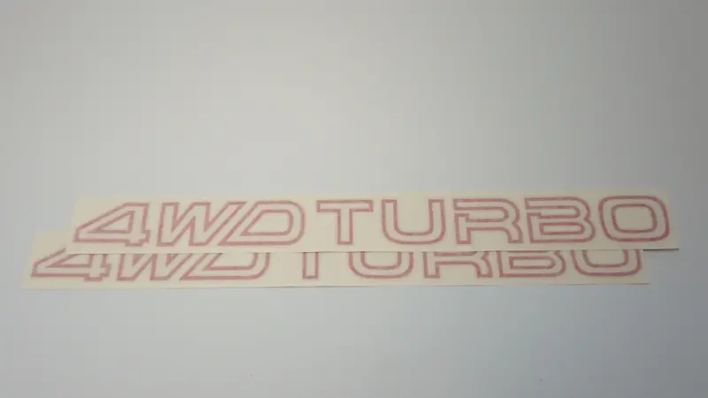 4Wd Turbo Leone/Loyale Side Passenger Door Stickers - Pair 1