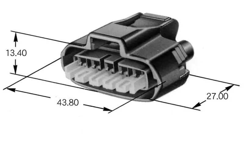 5-Way Connector Kit Same As Toyota Lexus 90980-11317 (22-20 Awg) 1