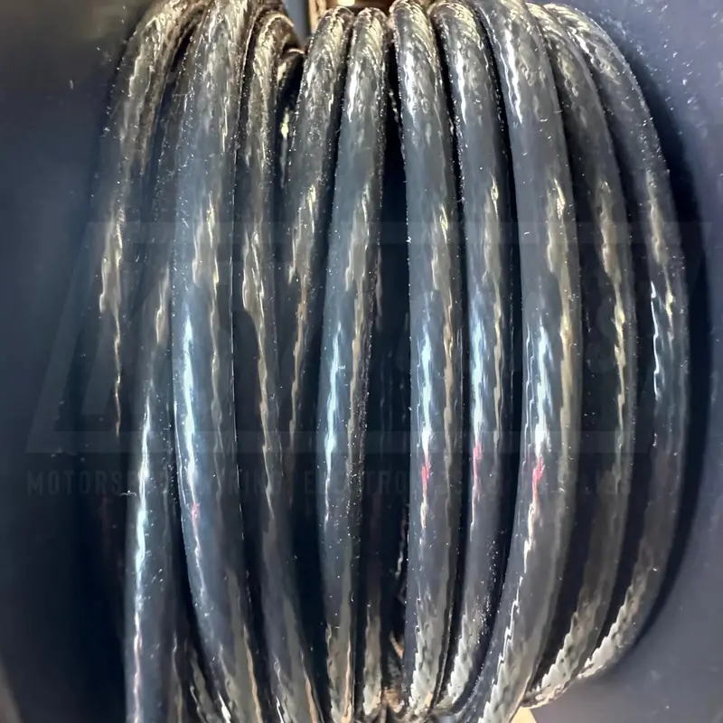 8 Awg Black Tefzel Wire M22759/16-8-0 (Cut Length) 1