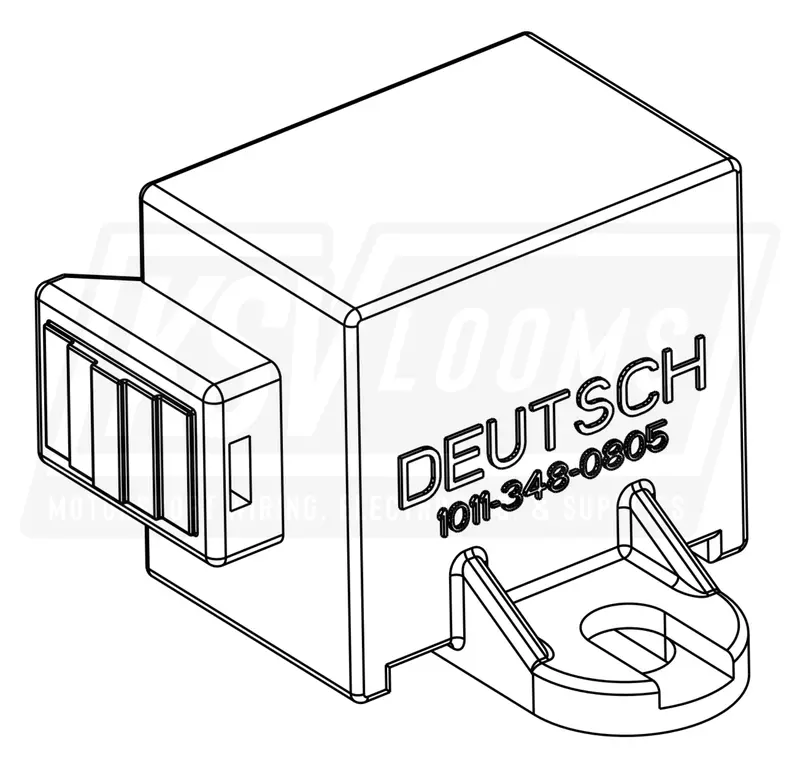 8-Way Dust Cap, Deutsch 1011-348-0805 For Dt Plug Dt06-8S Housings 1