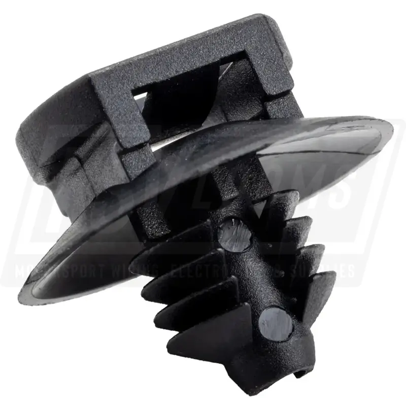 Act Cable Tie Button Mount Black 1