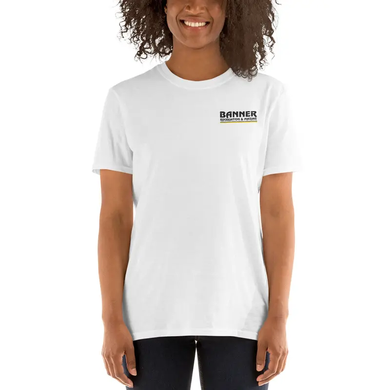 Banner Short-Sleeve Unisex T-Shirt - White 1