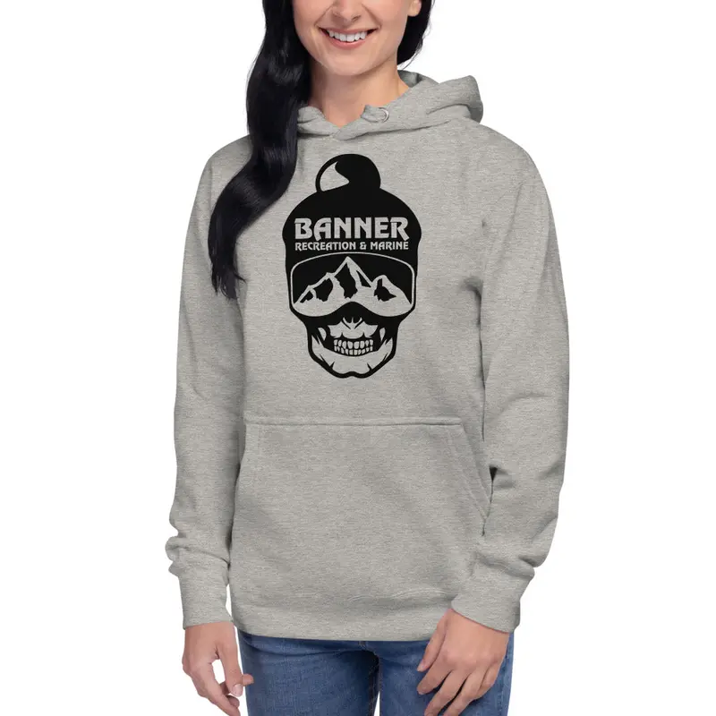 Banner Unisex Hoodie - Grey 1
