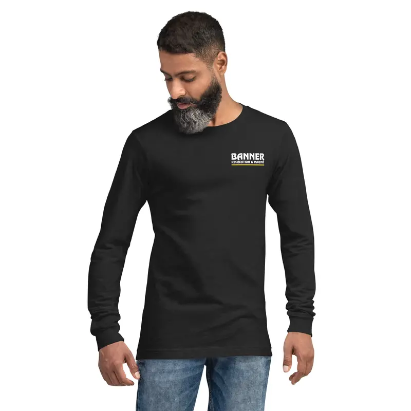 Banner Unisex Long Sleeve Tee - Black 1