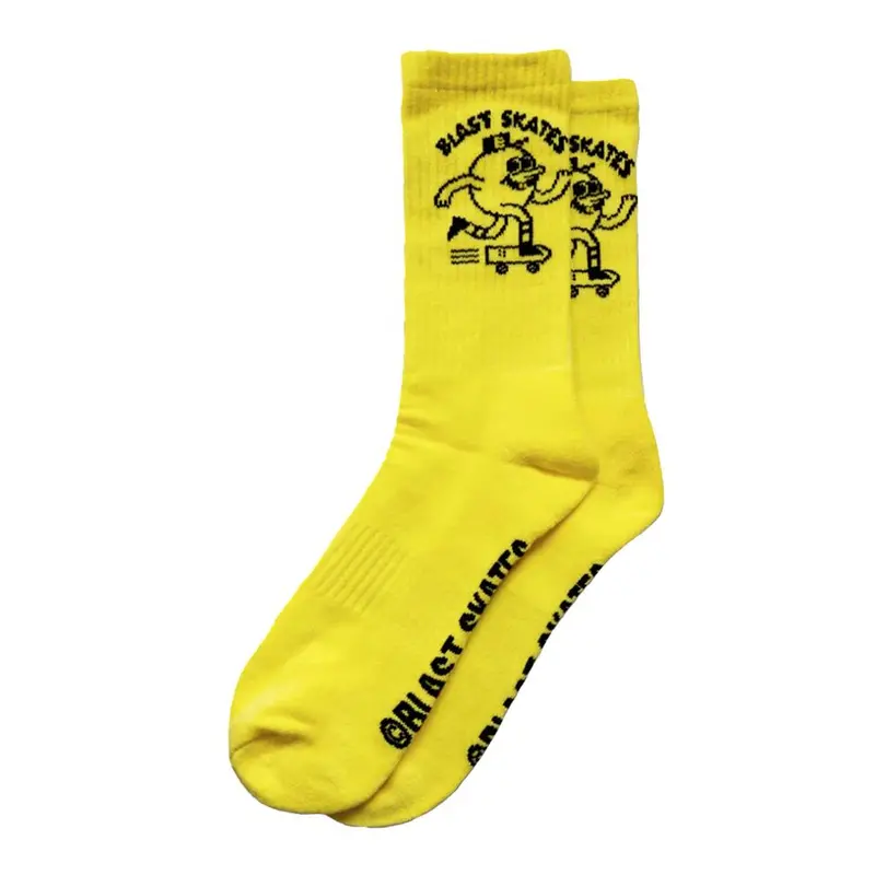 Blast Logo Crew Socks - Classic Yellow 1