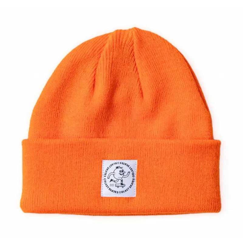 Blast Round Logo Beanie - Orange 1