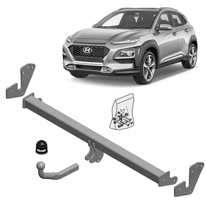 Brink Detachable Towbar For Hyundai Kona Os, Ose, Osi (09/2017 - 04/2023) 1