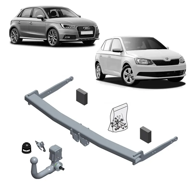 Brink Towbar European For Audi A1 (05/2010 - On), Audi A1 (06/2012 - 10/2018), Skoda Fabia (03/2010 - On), Skoda Fabia (08/2014 - 04/2017), Skoda Fabia (01/2007 - 12/2014) 1