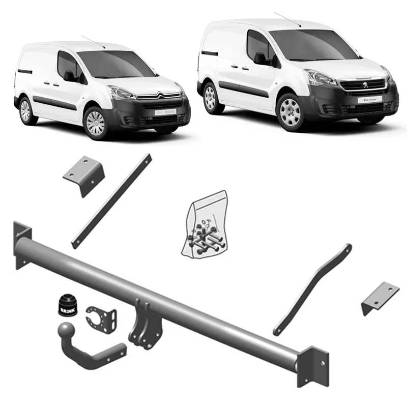 Brink Towbar European For Citroen Berlingo (04/2008 - 10/2018), Citroen Berlingo (04/2008 - 10/2018), Peugeot Partner (04/2008 - 10/2018) 1