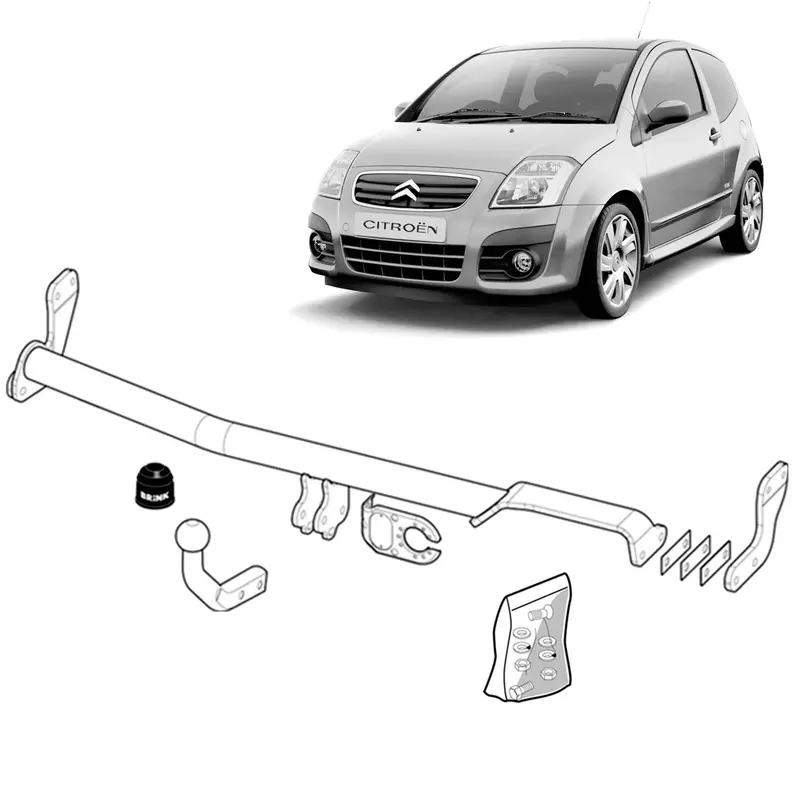 Brink Towbar European For Citroen C2 (09/2003 - 12/2008) 1