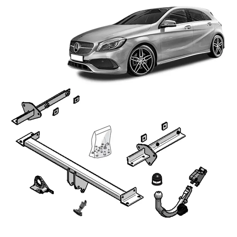 Brink Towbar European For Mercedes-Benz A-Class (09/2004 - 05/2018), B-Class (09/2004 - 05/2018) 1