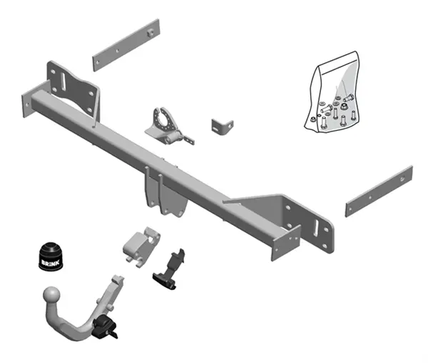 Brink Towbar European For Mercedes-Benz B-Class (11/2011 - 12/2018), Mercedes-Benz A-Class (06/2012 - 08/2015) 1