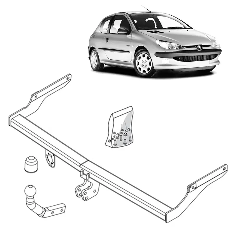 Brink Towbar European For Peugeot 206 (09/1998 - 12/2007) 1